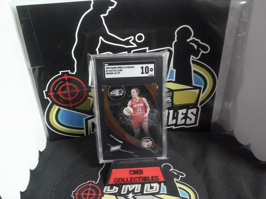 2025 PANINI WNBA PLAYER/DAY #1 CAITLIN CLARK ORANGE 62/199 SGC 10