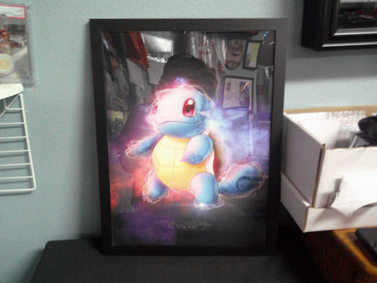 Framed Canvas - Pokemon - Squirtle- 12x16
