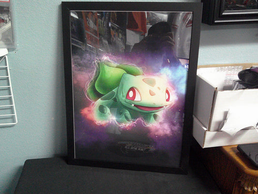 Framed Canvas - Pokemon - Bulbasaur- 12x16