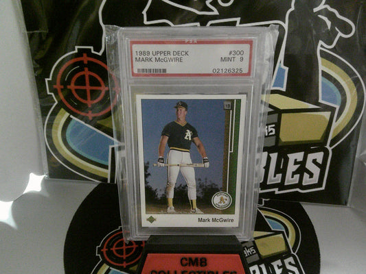 1989 Upper Deck #300 Mark McQWIRE - PSA MINT 9