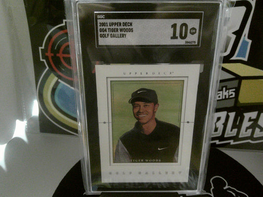 2001 Upper Deck #GG4 Tiger Woods Golf Gallery - SGC 10 GM