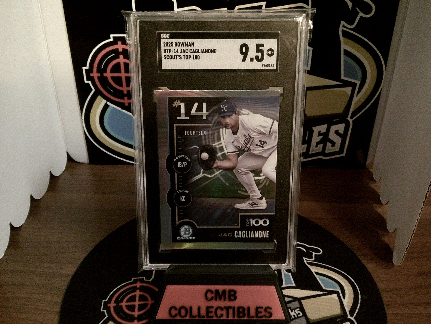 2025 Bowman BTP-14 Jac Caglianone Scout's Top 100 SGC 9.5