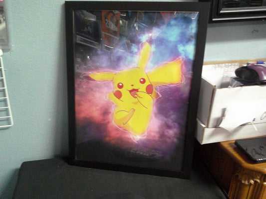 Framed Canvas - Pokemon - Pikachu - 12x16