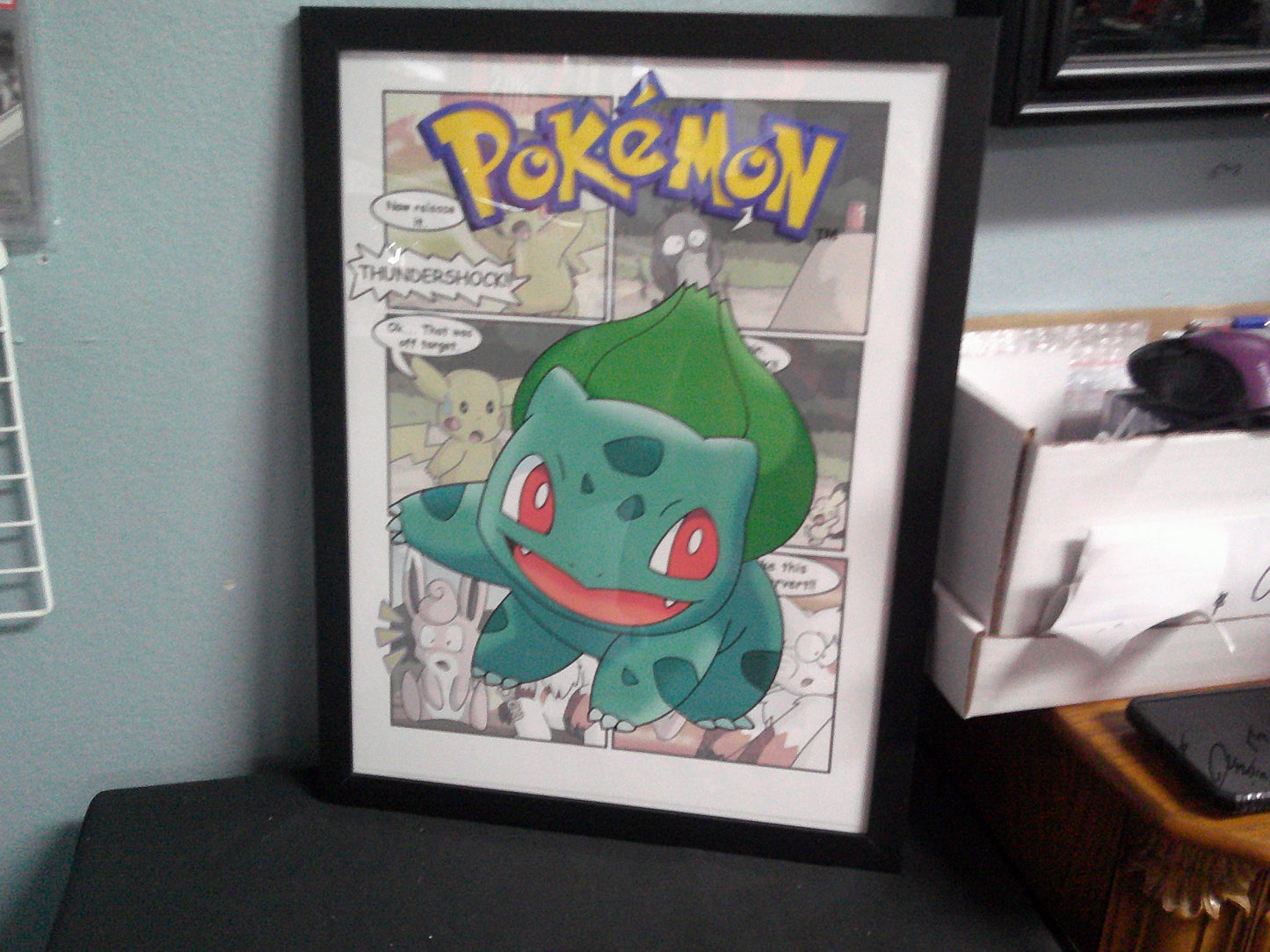 Framed Canvas - Pokemon - Bulbasaur - 12x16