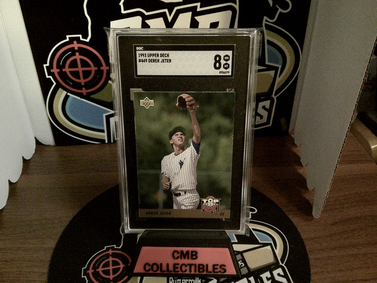 1993 Upper Deck #449 Derek Jeter SGC 8