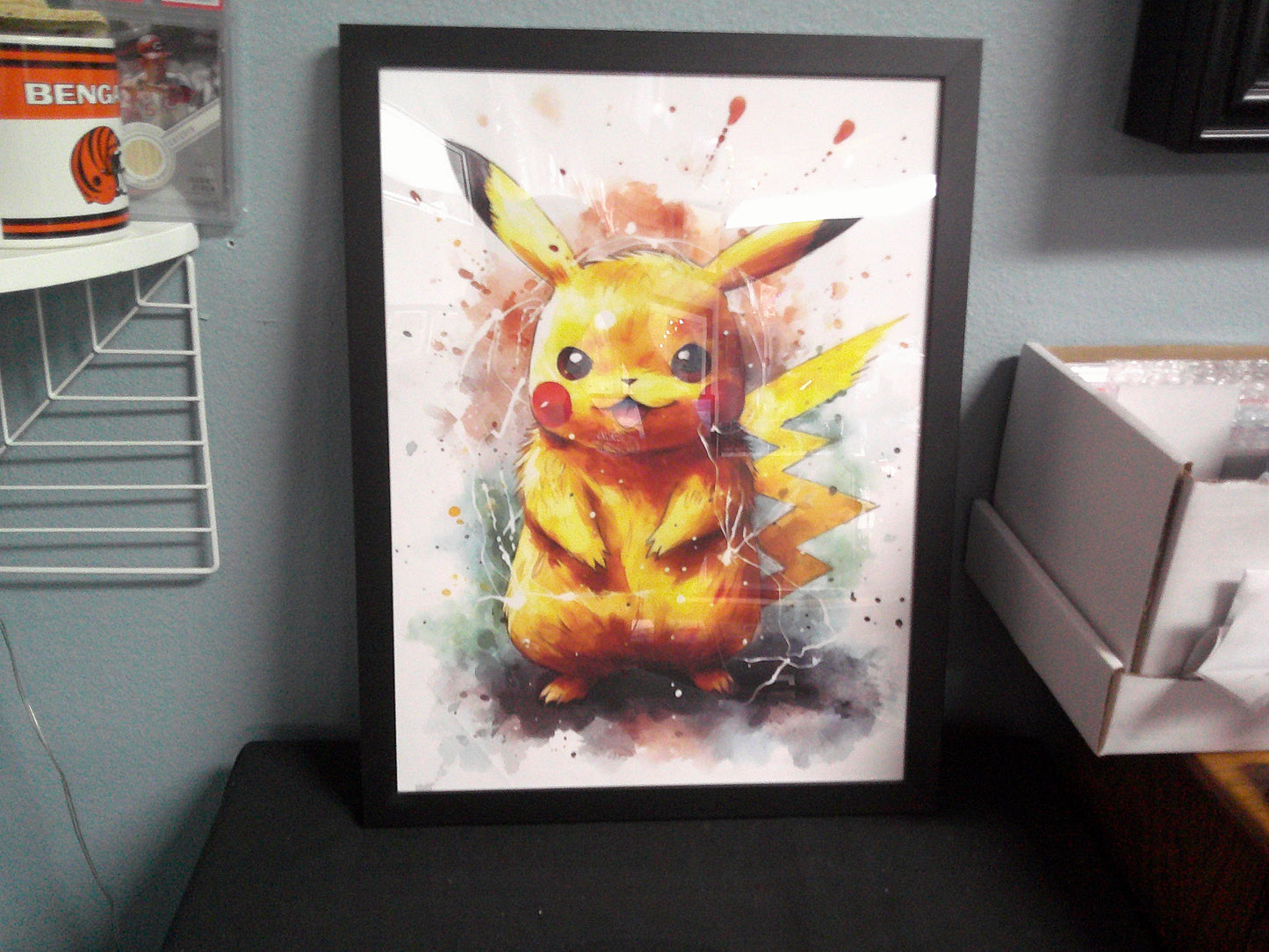 Framed Canvas - Pokemon - Pikachu - 12x16