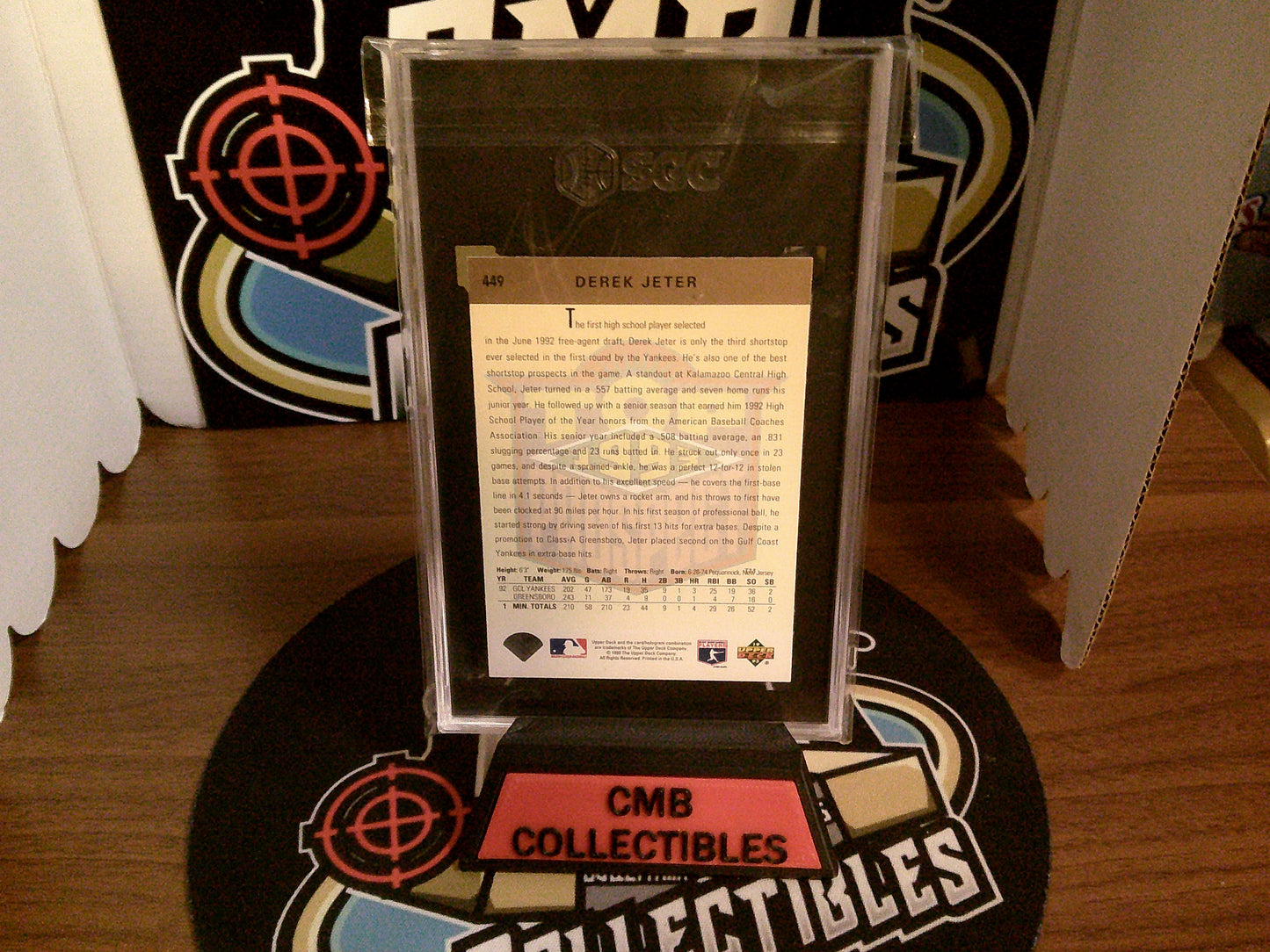 1993 Upper Deck #449 Derek Jeter SGC 8