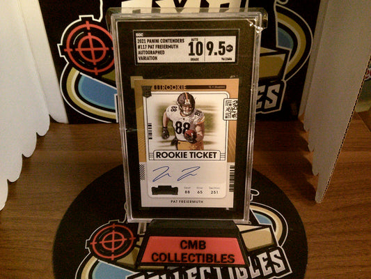 2021 Panini Contenders #117 Pat Freiermuth Autographed SGC 9.5 Auto 10