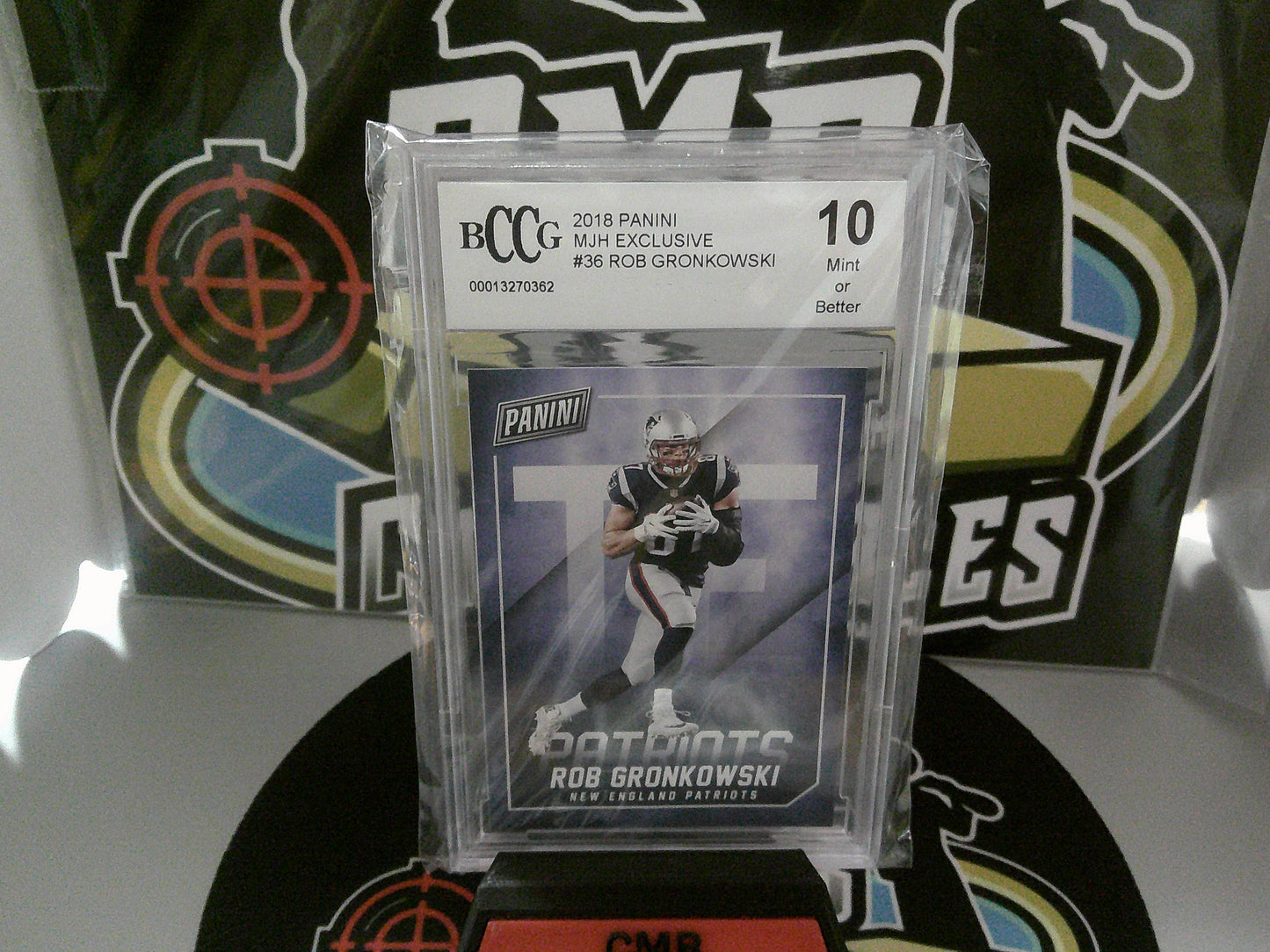 2018 Panini MJH Ex #36 Rob Gronkowski - Beckett 10 Mint