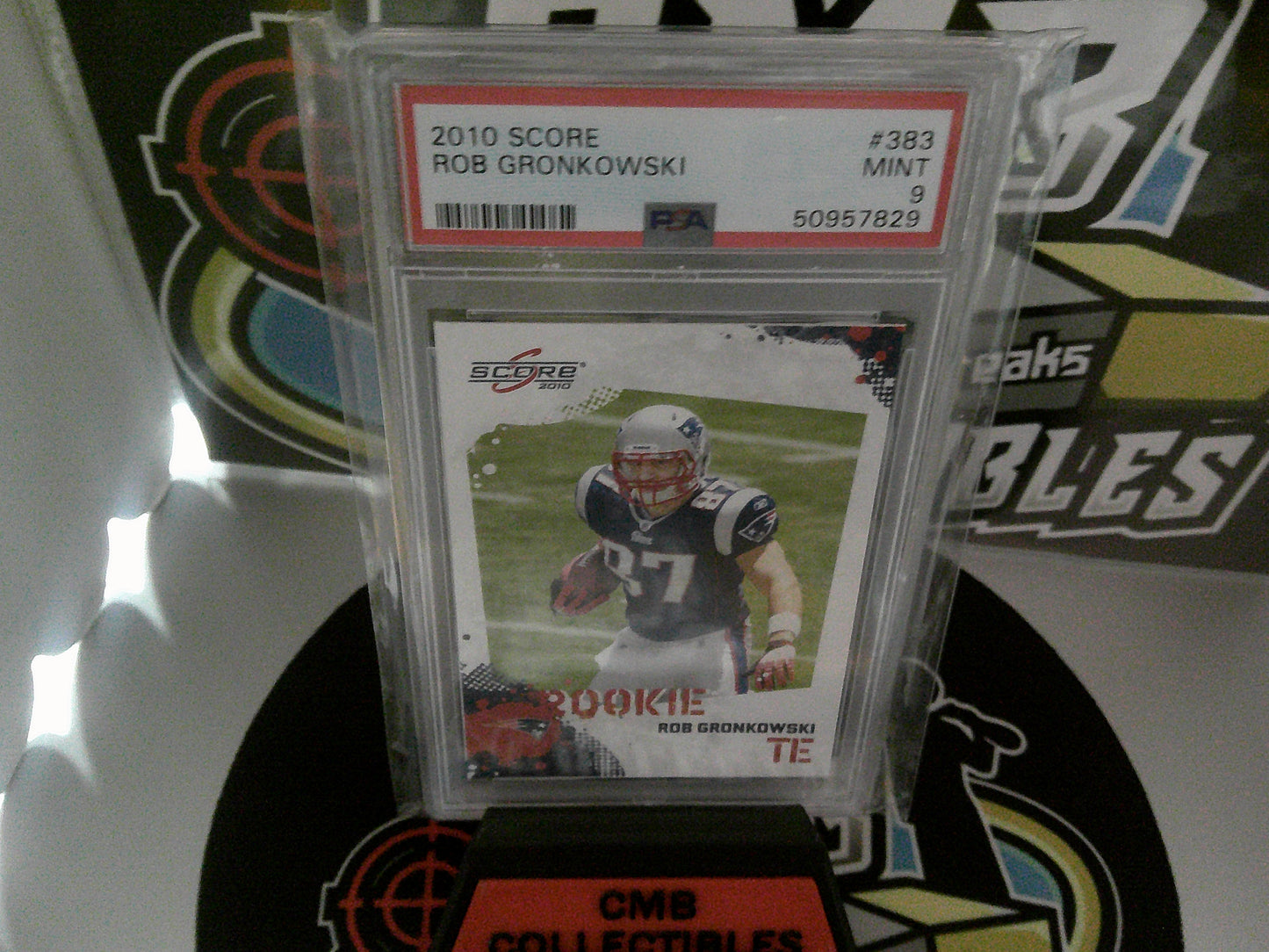 2010 Score #383 Rob Gronkowski - PSA 9 Mint