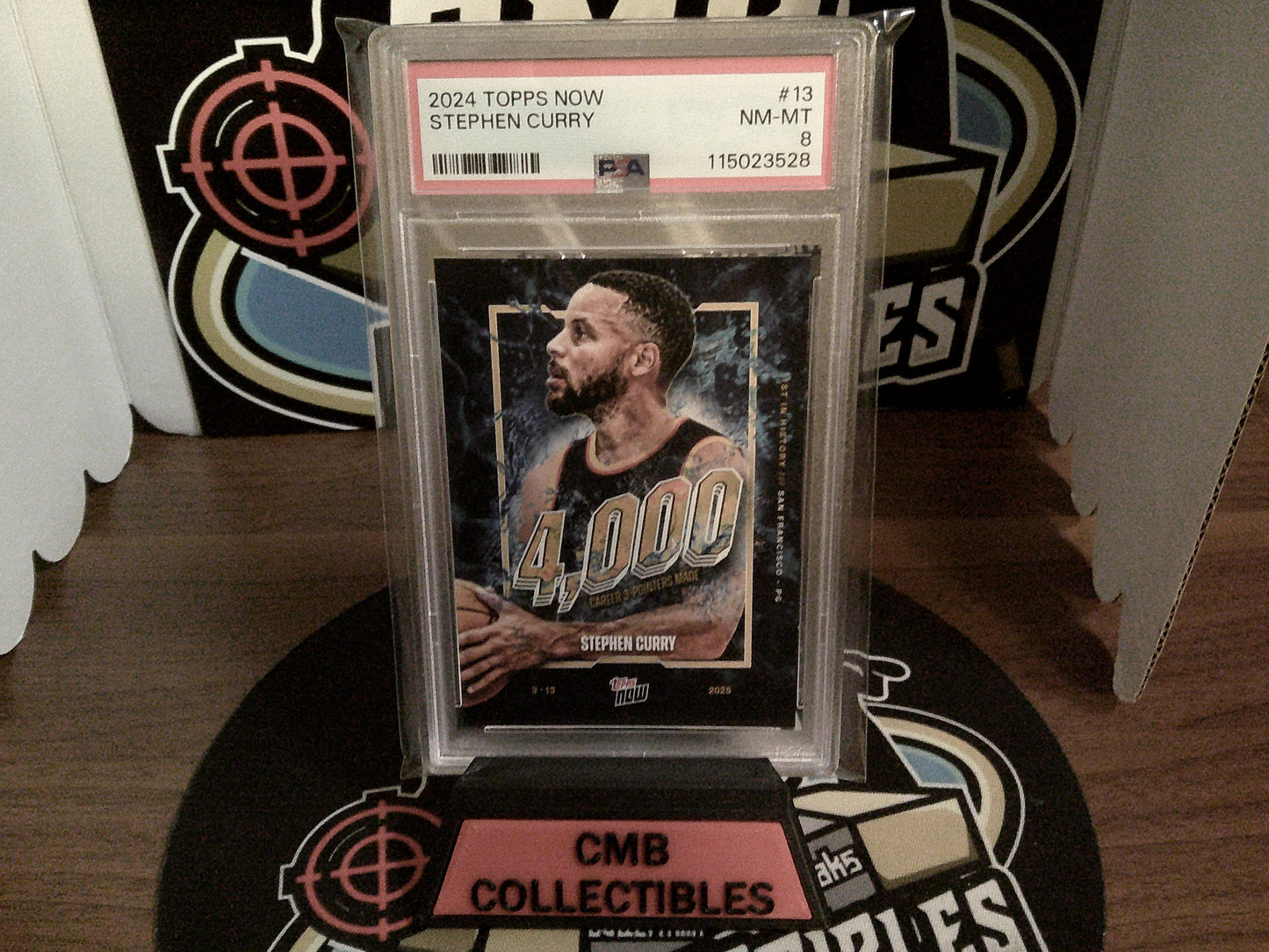 2024 Topps Now Stephen Curry #13 PSA 8