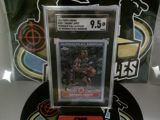 2023 Topps Chrome #2K7-7 Bronny James - SGC 9.5 MT+