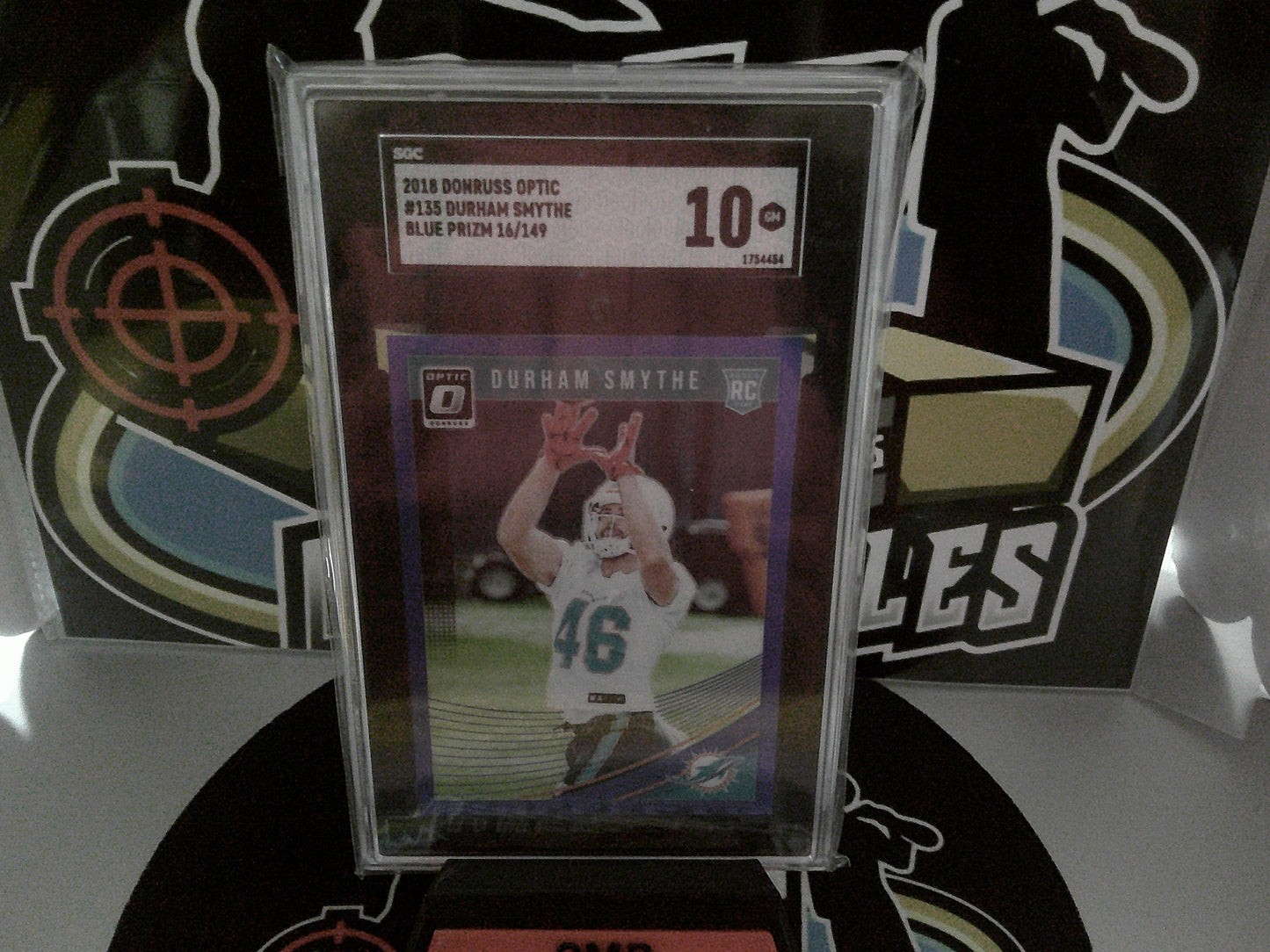 2018 Donruss Optic #135 Durham Amythe Blue Prizm 16/149 - SGC 10 GM