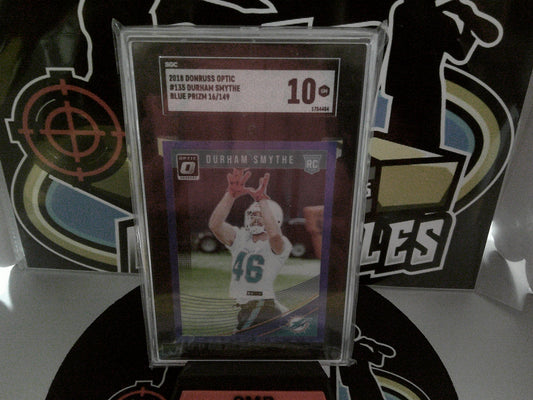 2018 Donruss Optic #135 Durham Amythe Blue Prizm 16/149 - SGC 10 GM