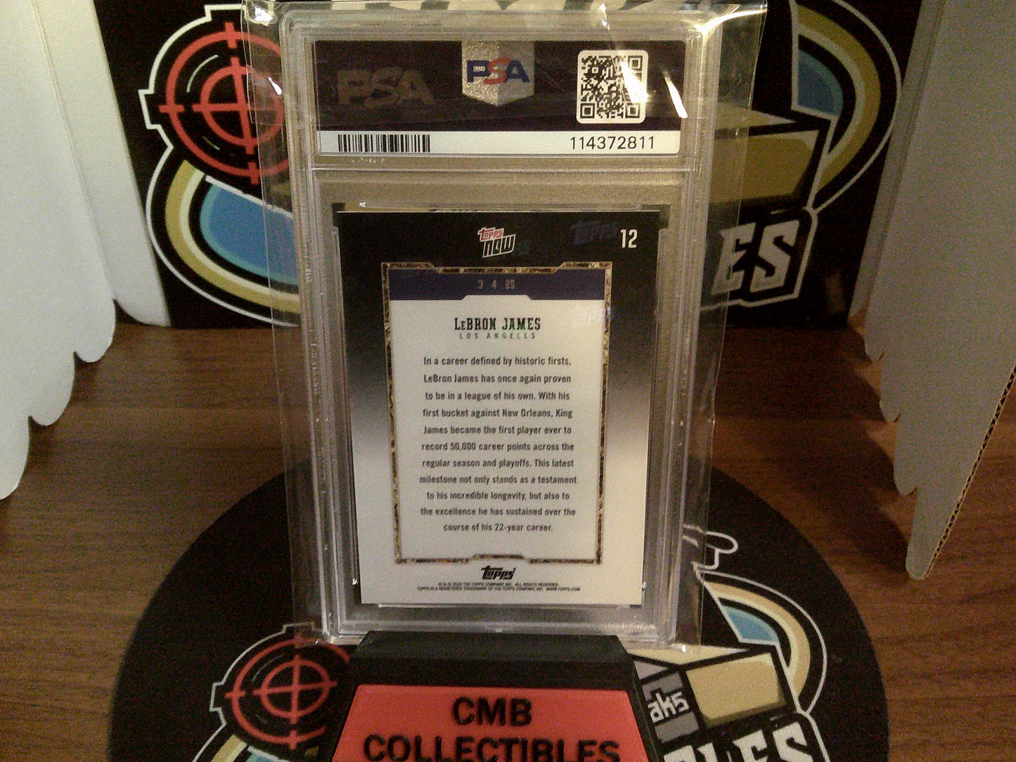 2024 Topps Now LeBron James #12 PSA 10