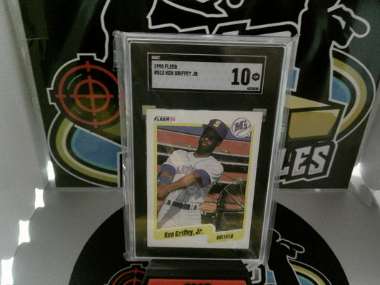 1990 Fleer - # 513 - Ken Griffey Jr. - SGC 10 GM