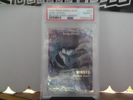 UNION ARENA SUNG JINWOO WINNER PSA 10