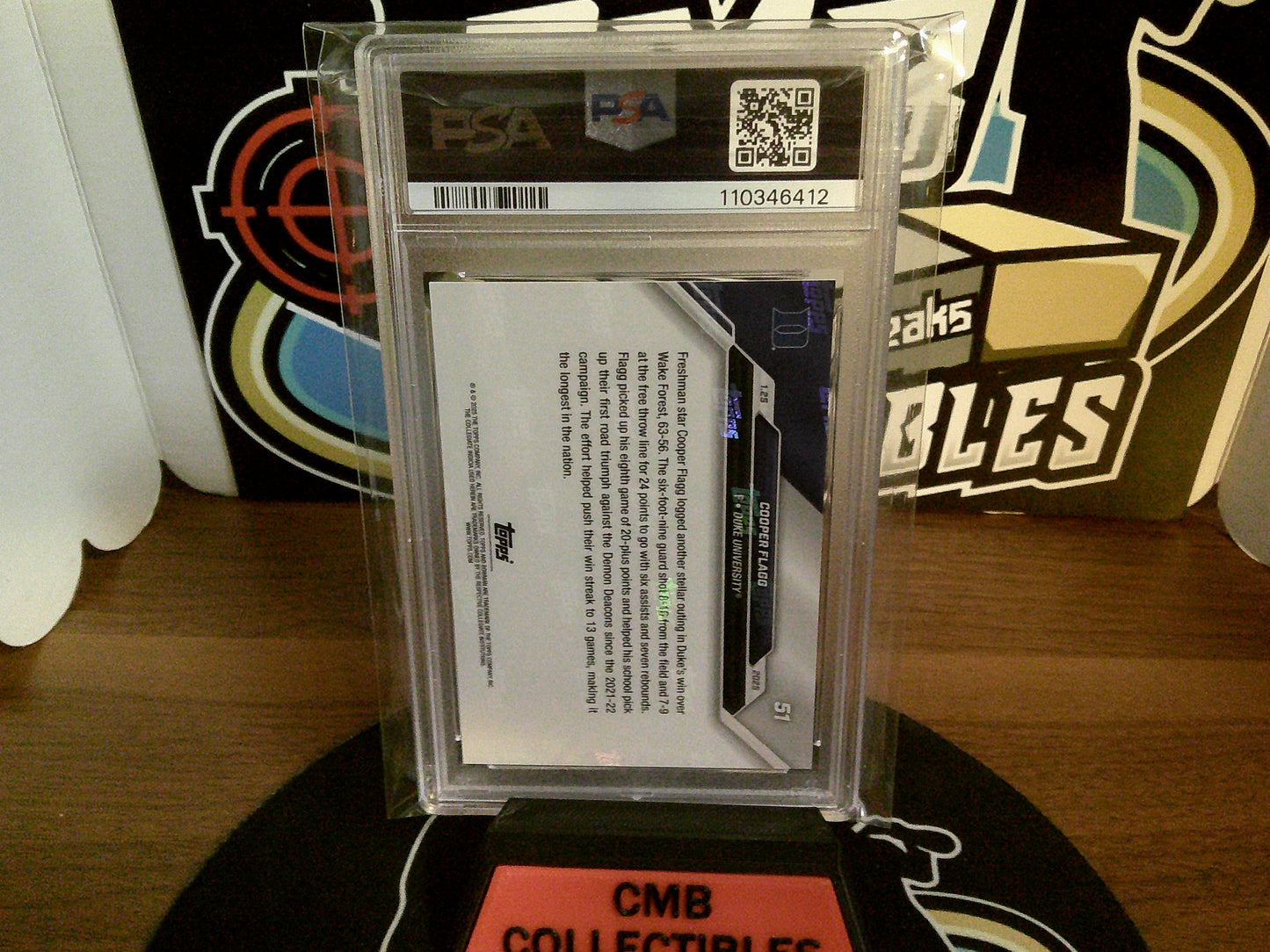 2024-25 Bowman U Now Cooper Flagg #51 PSA 10