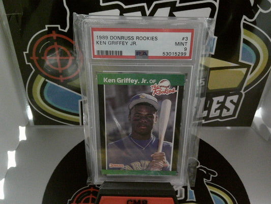 1989 Donruss Rookies - Ken Griffy Jr. #3 - PSA 9