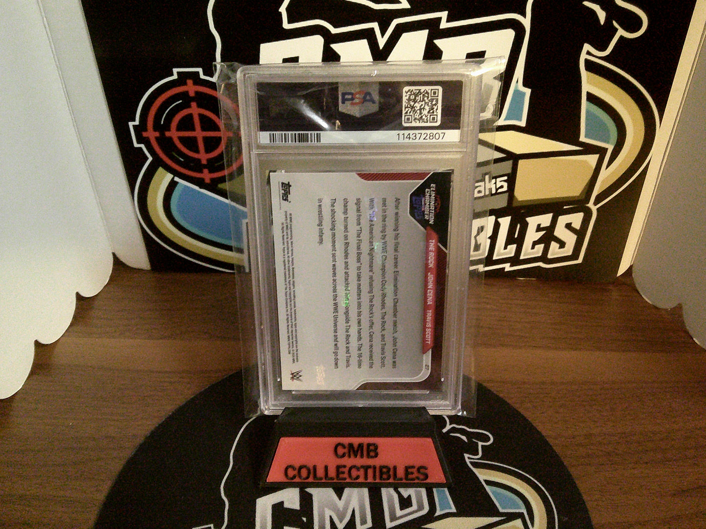 2025 Topps Now WWE The Rock/Cena/Scott #27 PSA 10