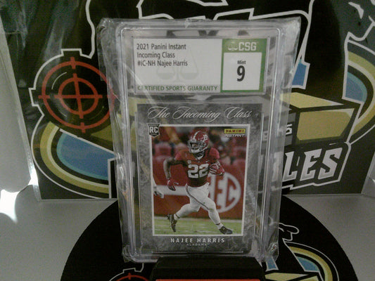 2021 Panini Instant incoming class #IC-NH Najee Harris - CSG 9 MT