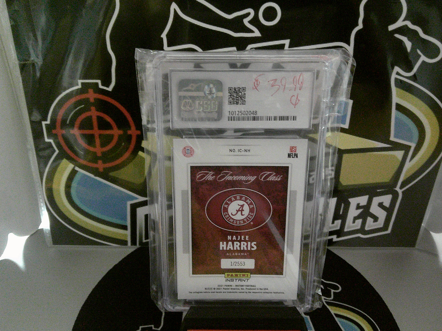 2021 Panini Instant incoming class #IC-NH Najee Harris - CSG 9 MT