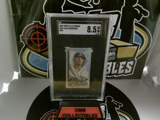 2022 Topps A&G Chrome #269 Julio Rodriguez Mini - SGC 8.5 NM/MT+