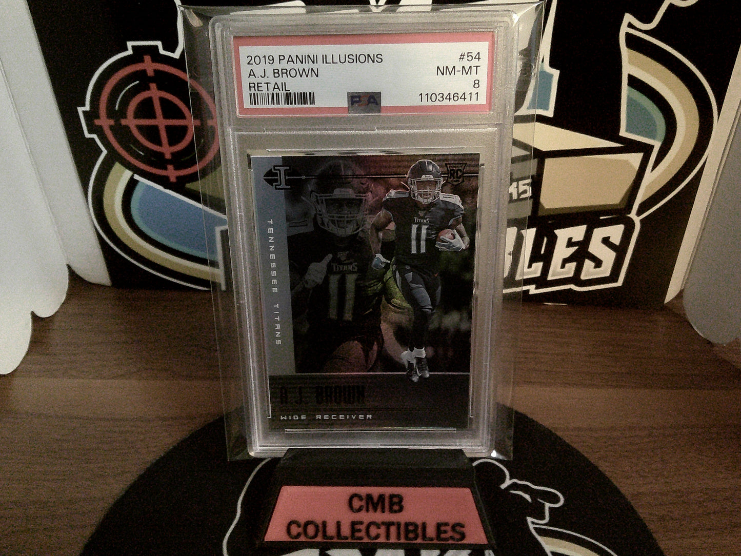 2019 Panini Illusions A.J. Brown Retail #54 PSA 8