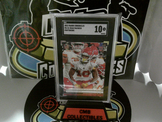 2022 Panini Chronicles PH-13 Isiah Pacheco - SGC 10 GM