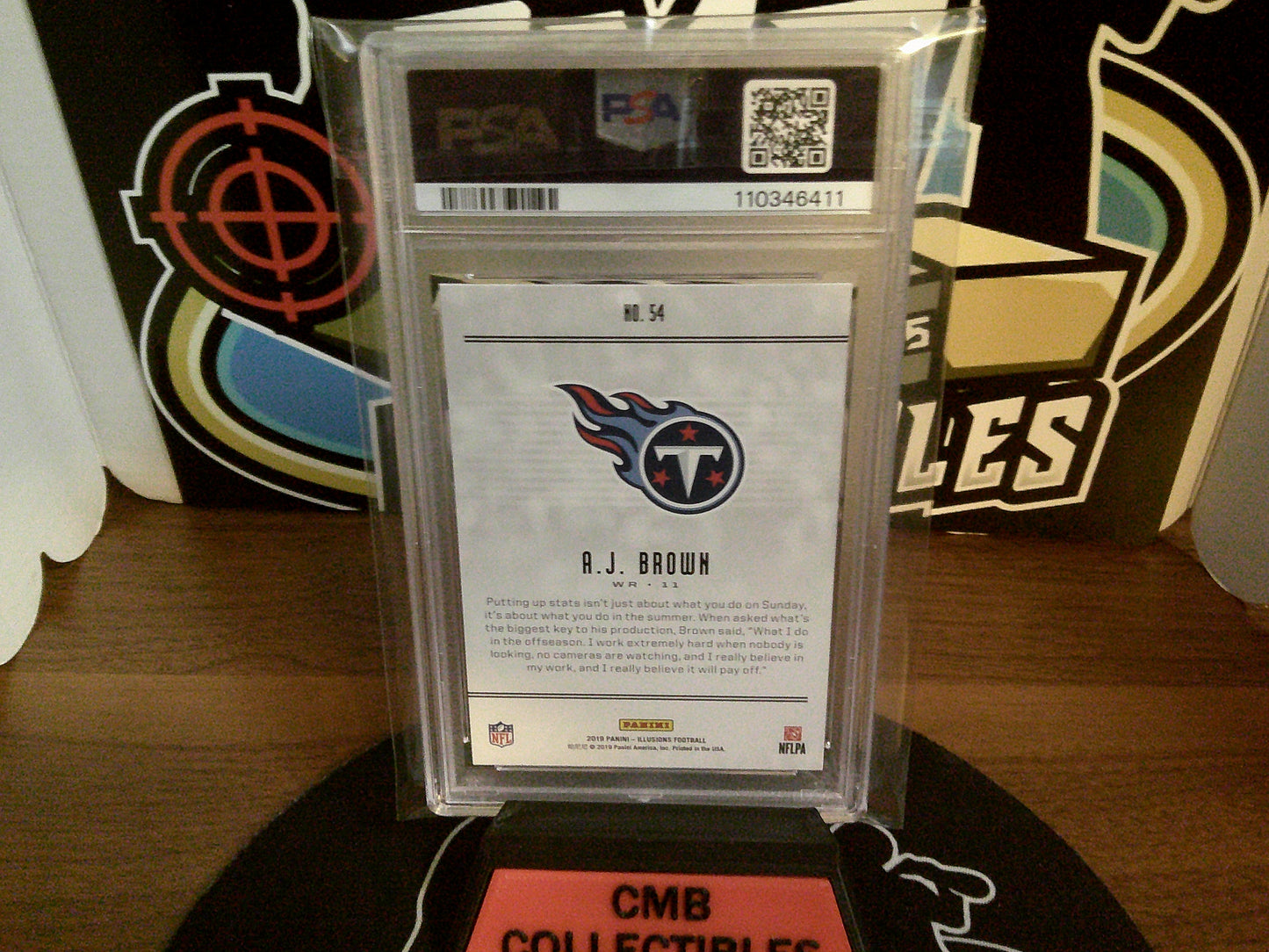2019 Panini Illusions A.J. Brown Retail #54 PSA 8