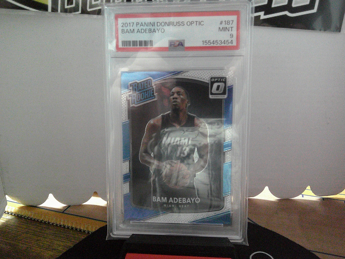 2017 PANINI DONRUSS OPTIC BAM ADEBAYO RATED ROOKIE PSA 9