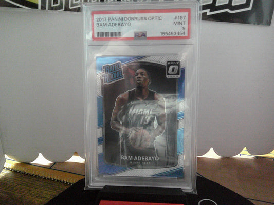 2017 PANINI DONRUSS OPTIC BAM ADEBAYO RATED ROOKIE PSA 9