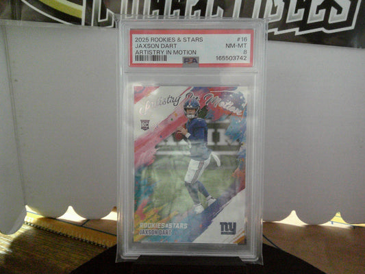 2025 ROOKIES & STARS JAXSON DART PSA 8