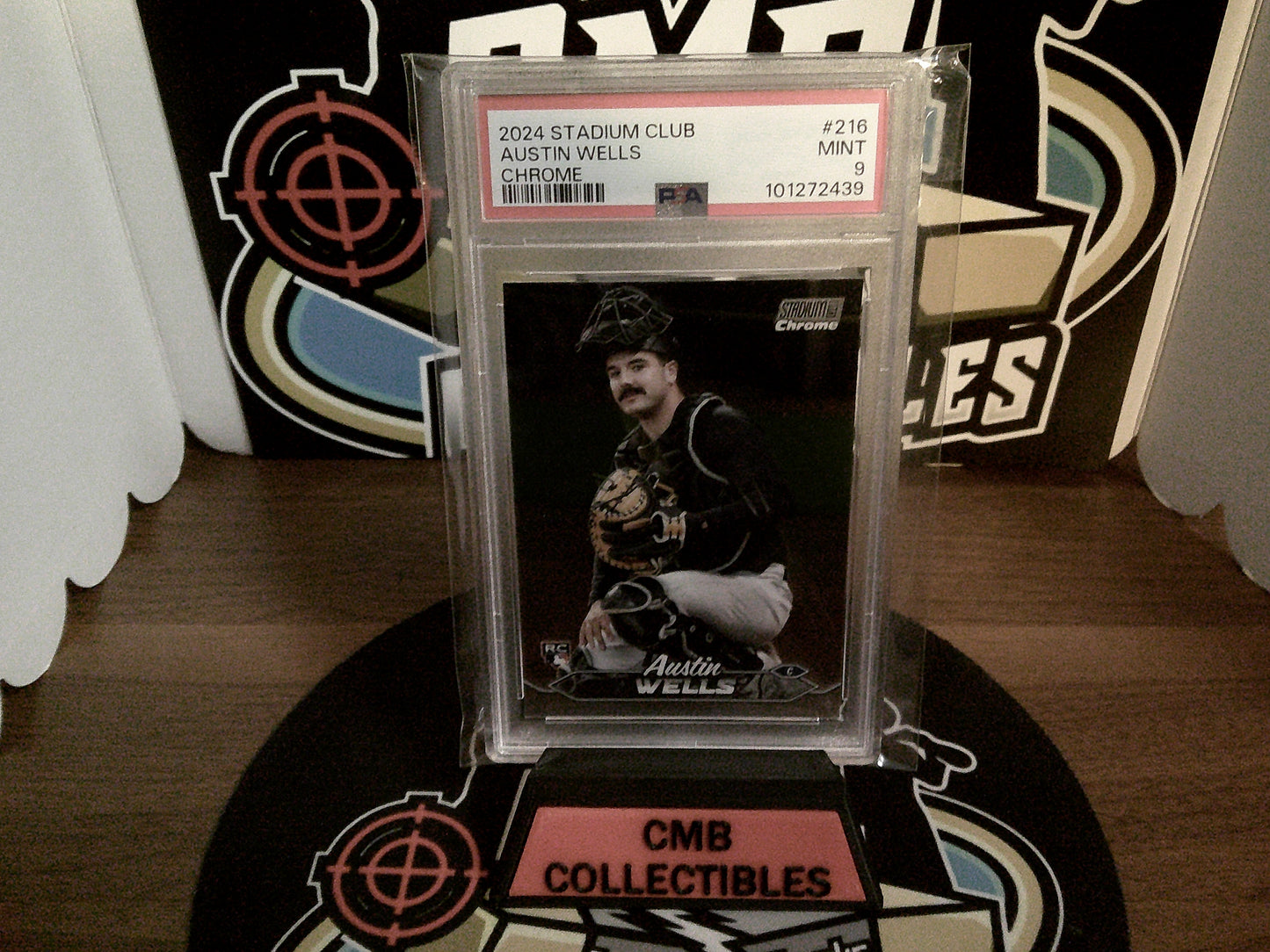 2024 Stadium Club Austin Wells Chrome #216 PSA 9