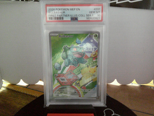 2026 FIRST PARTNER COLLECTION BULBASAUR PSA10