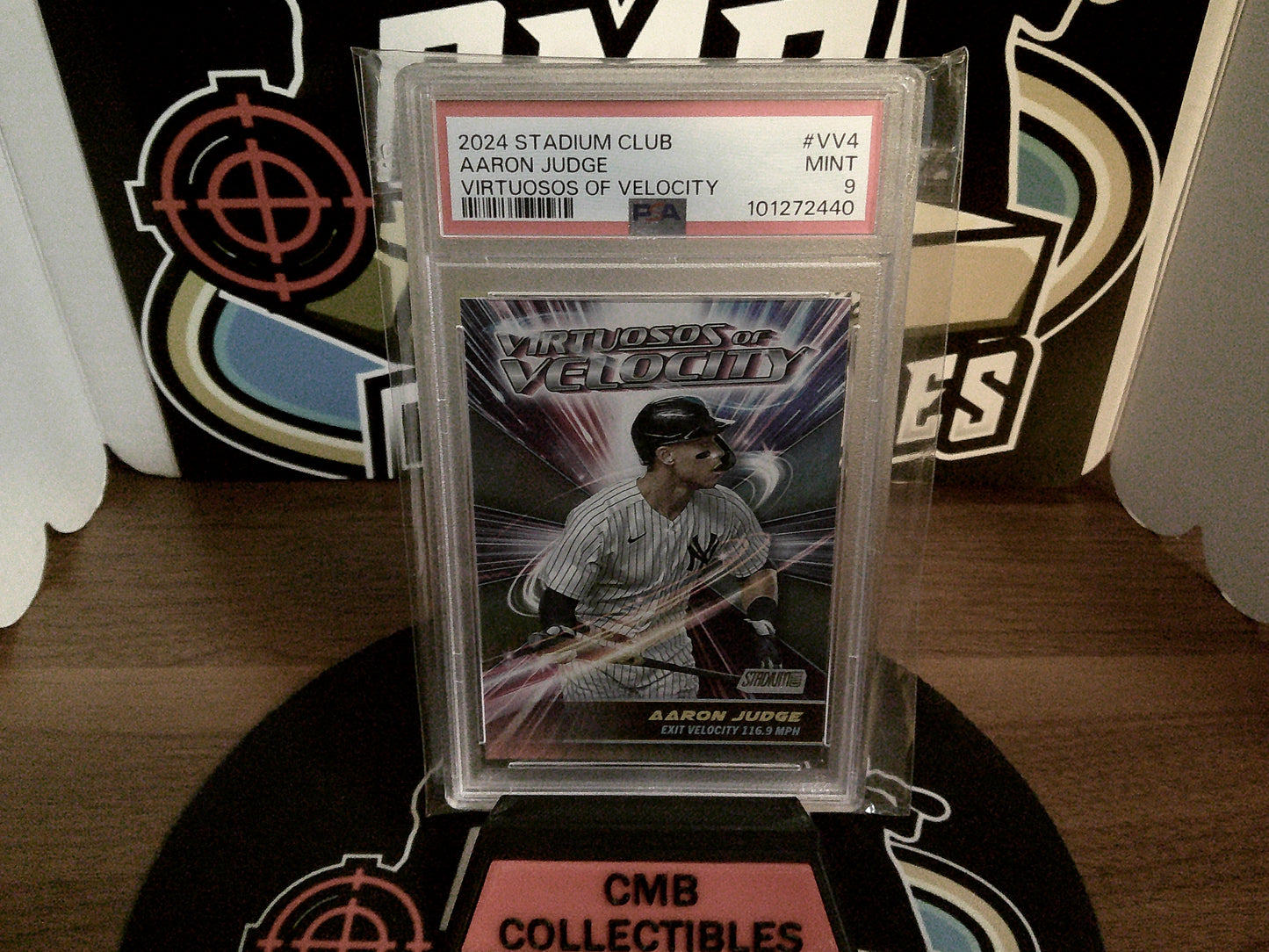 2024 Stadium Club Aaron Judge Virtuosos of Velocity #VV4 PSA 9