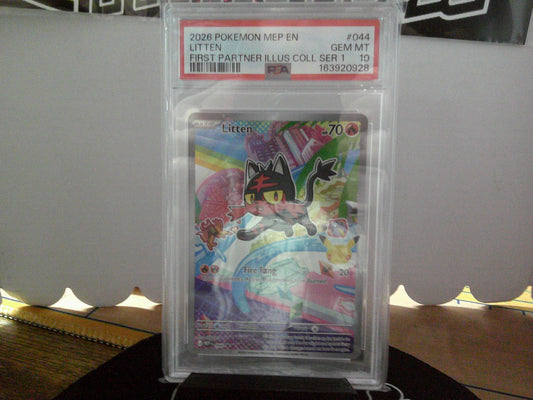 2026 POKEMON FIRST PARTNER LITTEN PSA10
