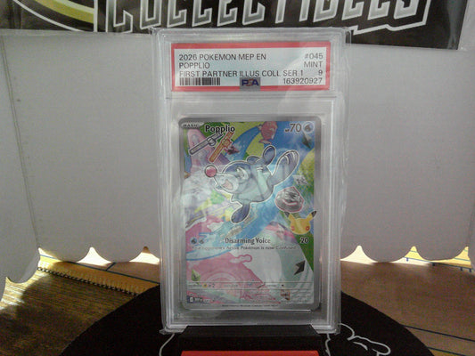2026 POKEMON FIRST PARTNER POPPLIO PSA9