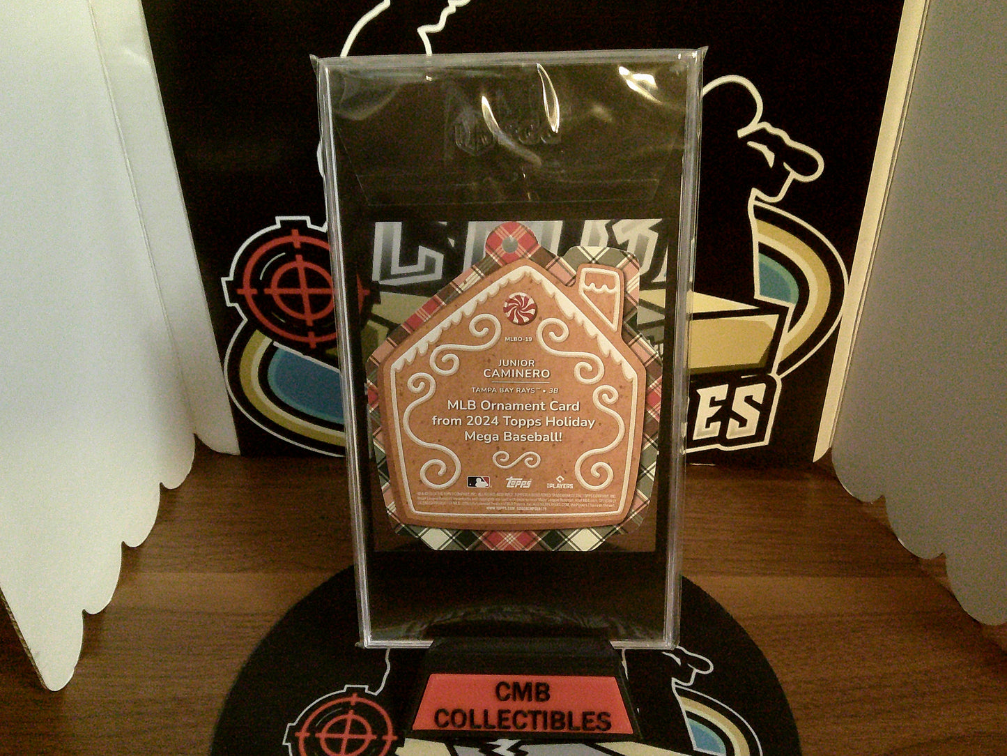 2024 Topps Holiday MLBO-19 Junior Caminero Ornament SGC 8.5