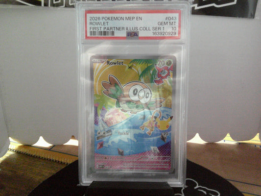 2026 POKEMON FIRST PARTNER ROWLET PSA10