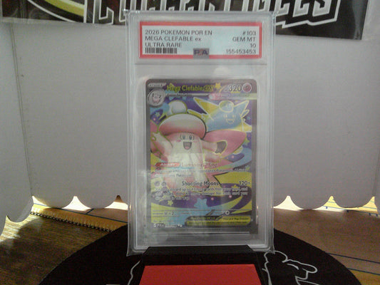 2026 POKEMON MEGA CLEFABLE EX POR 103/088 PSA10