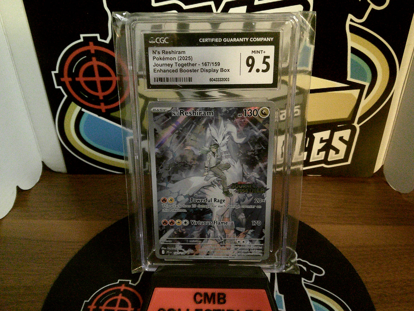 N's Reshiram Pokemon (2025) Journey Together - 167/159 CGC 9.5