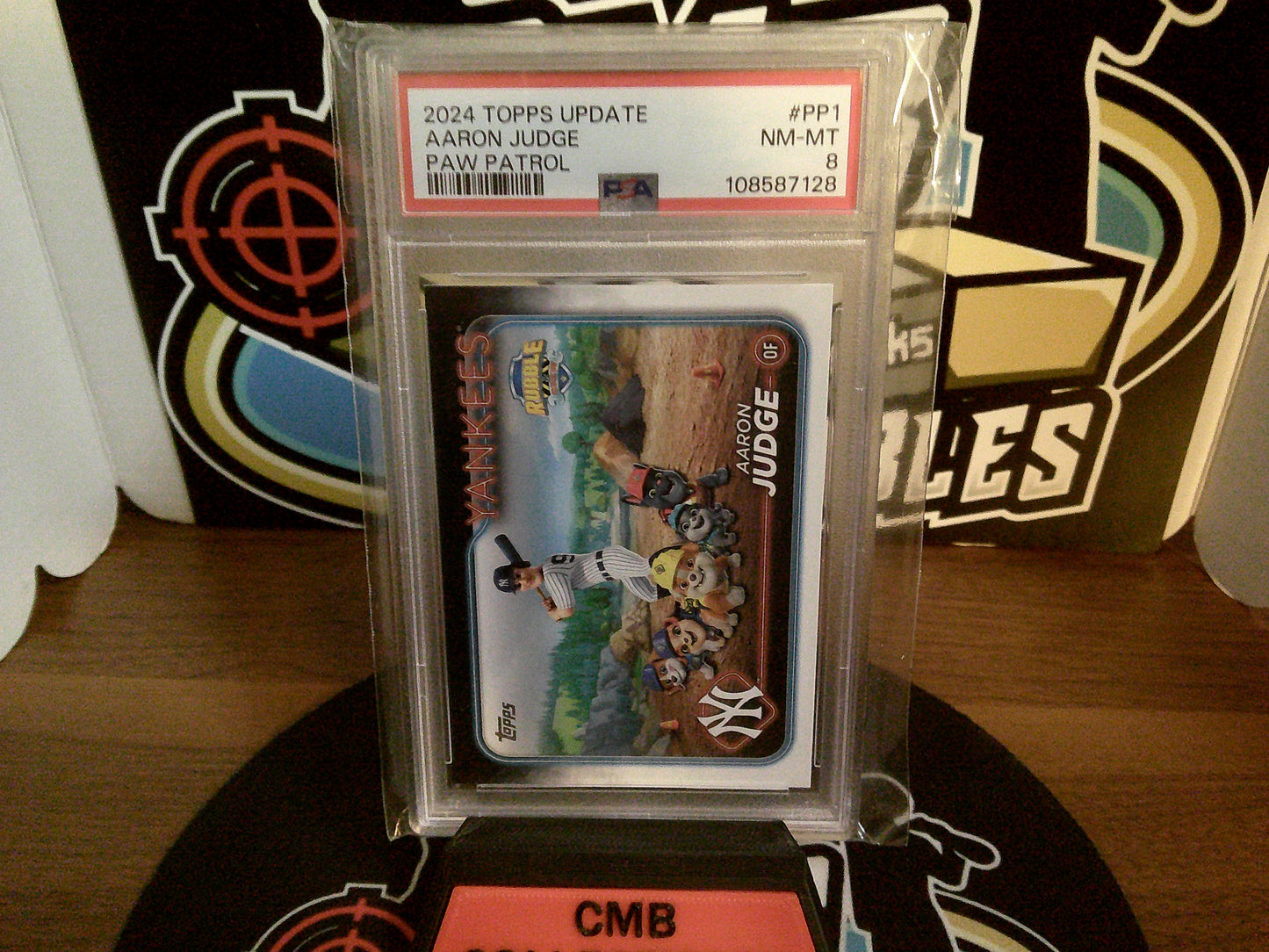 2024 Topps Update Aaron Judge Paw Patrol #PP1 PSA 8