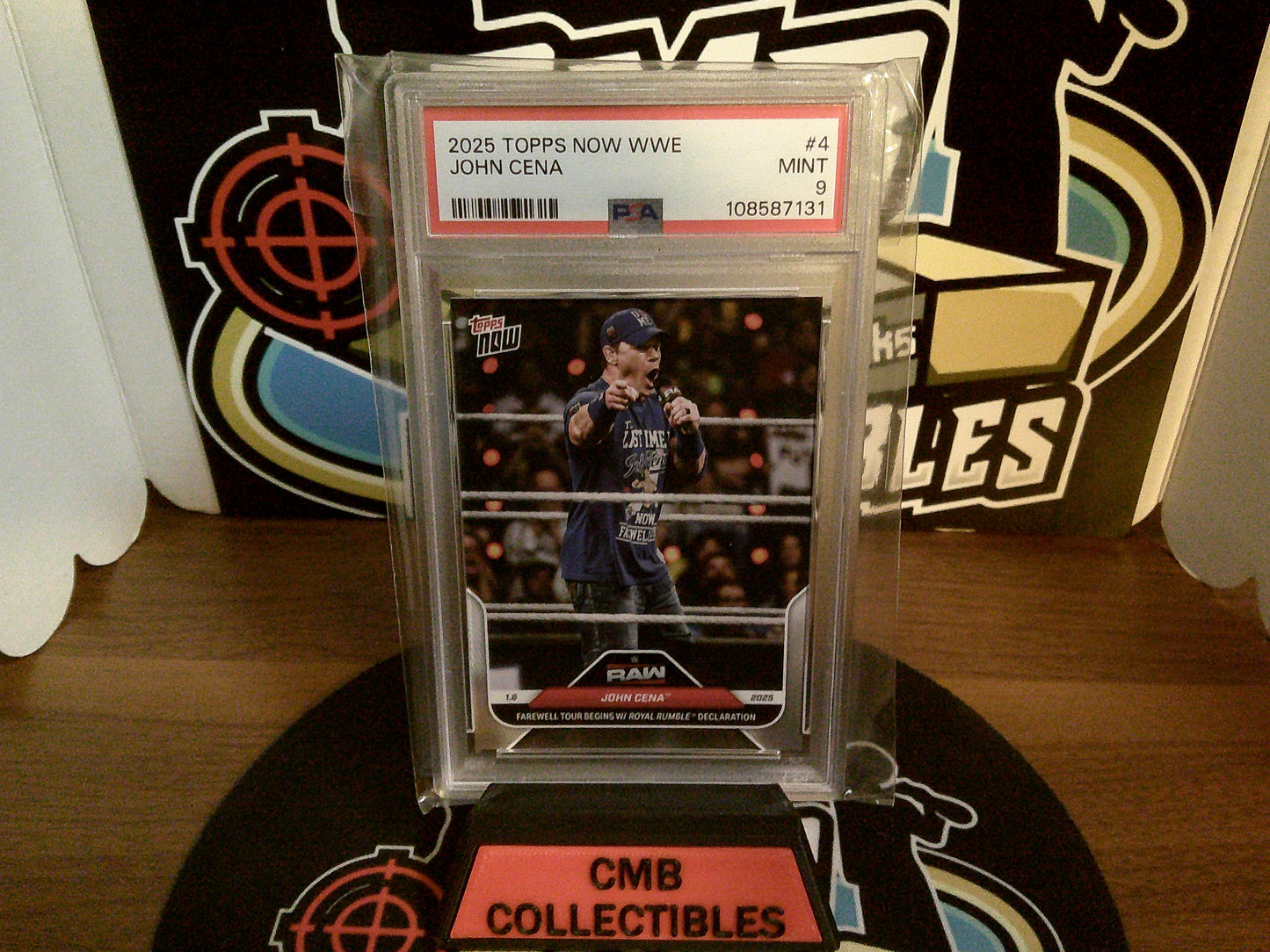 2025 Topps Now WWE John Cena #4 PSA 9