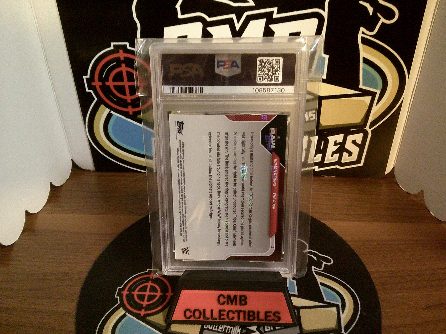 2025 Topps Now WWE Roman Reigns/The Rock #3 PSA 10