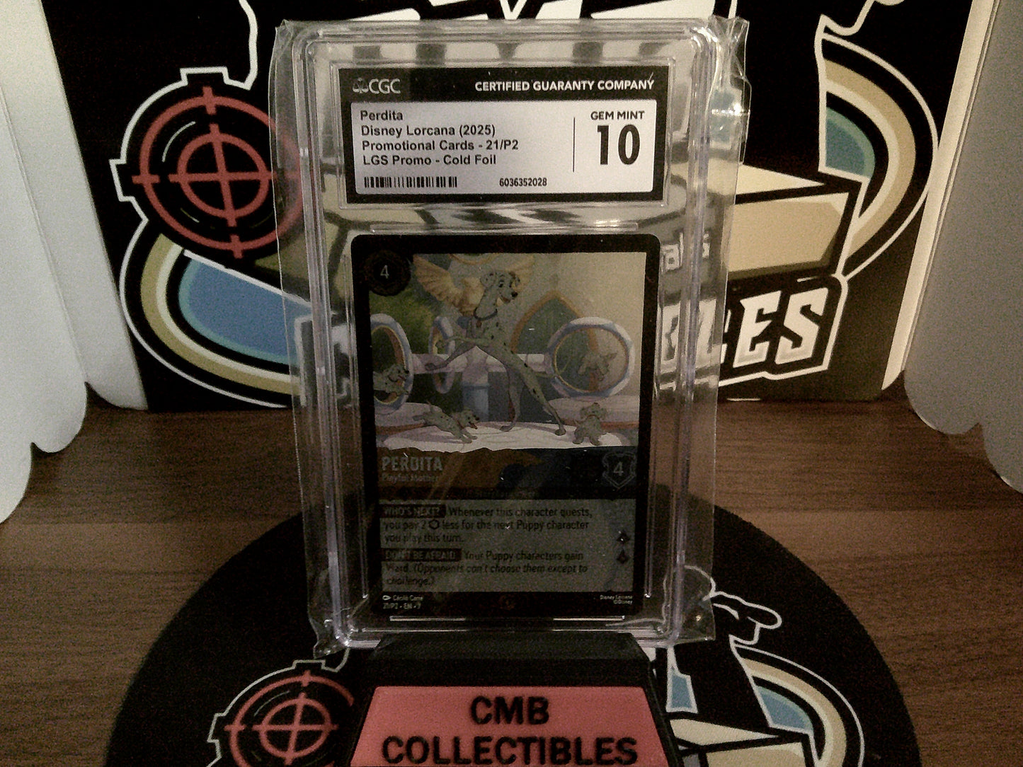 Perdita Disney Lorcana (2025) Promotional Cards - 21/P2 LGS Promo CGC 10