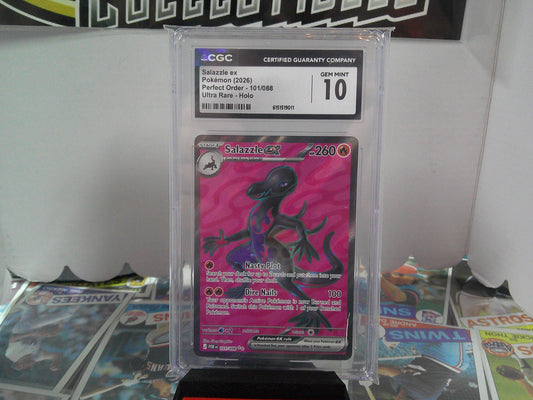2026 POKEMON SALAZZLE EX POR 101/088 CGC10