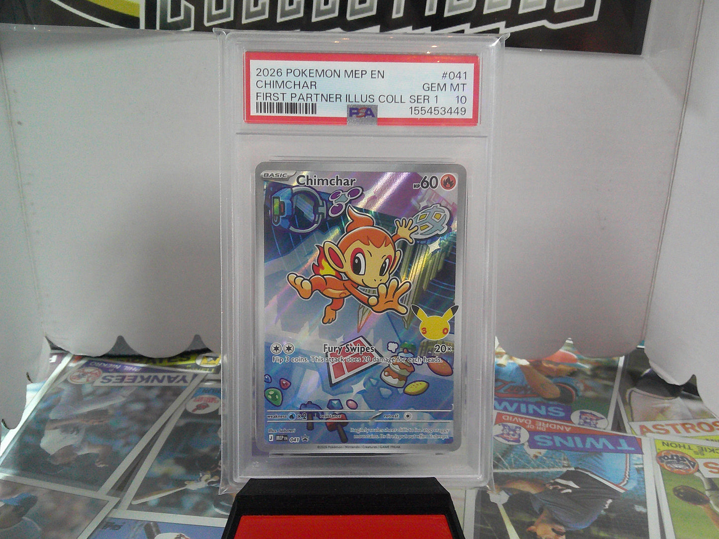 2026 POKEMON CHIMCHAR FIRST PARTNER PSA10