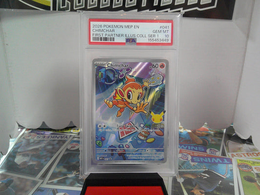 2026 POKEMON CHIMCHAR FIRST PARTNER PSA10
