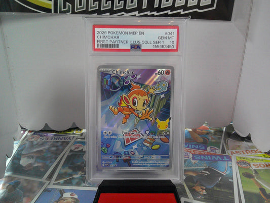 2026 POKEMON CHIMCHAR FIRST PARTNER PSA10